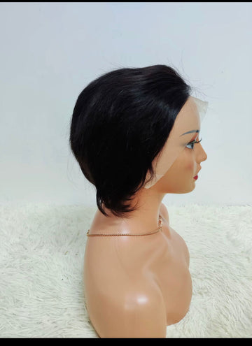 Wig With Scratch Clip Boxing