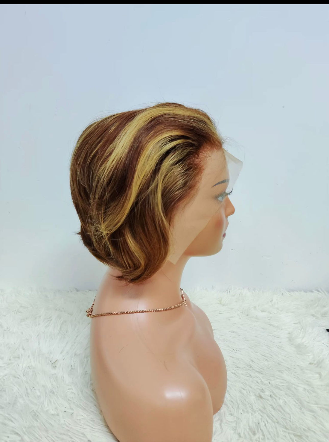 Wig With Scratch Clip Boxing